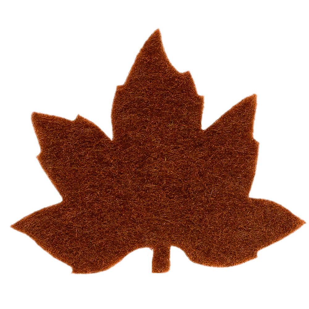 La Mia 3.5x5.5 cm 25'li Oksit Kahve Çınar Yaprak Keçe Motifler - YS352-M64